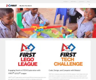 Firstsa.org(Robotics Programs for School Children) Screenshot