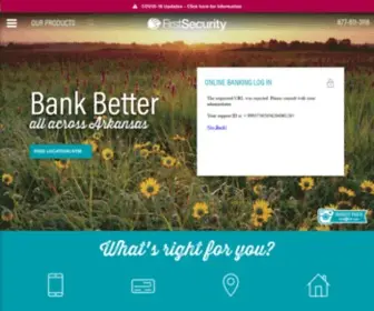 Firstsecuritybank.org(First Security Bank) Screenshot