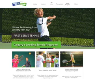 Firstservetennis.ca(Tennis Lessons in Calgary) Screenshot