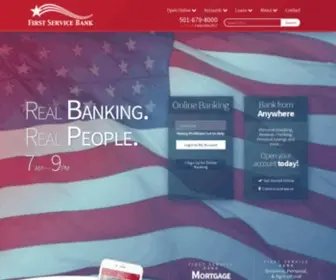 Firstservicebank.com(First Service Bank) Screenshot