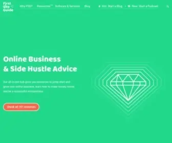 Firstsiteguide.com(Online Business & Side Hustle Advice) Screenshot
