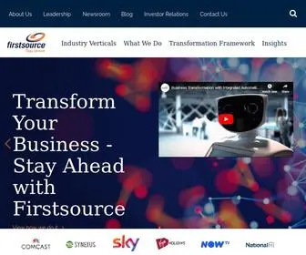 Firstsource.com(Business process outsourcing) Screenshot