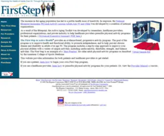 Firststeptoactivehealth.com(First Step to Active Health) Screenshot