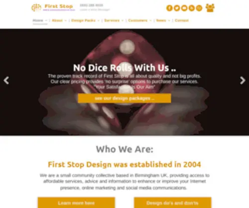 Firststopwebdesign.org.uk(Website Development) Screenshot
