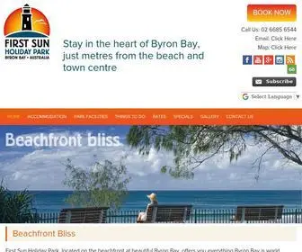 Firstsunholidaypark.com.au(Byron Bay Accommodation) Screenshot