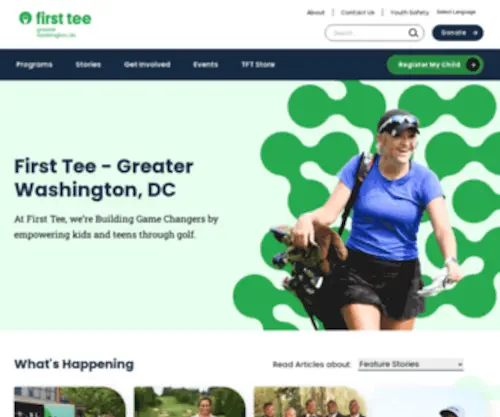 Firstteedc.org(First Tee) Screenshot