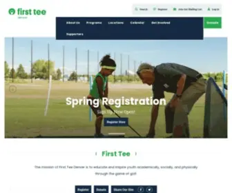 Firstteedenver.org(First Tee) Screenshot