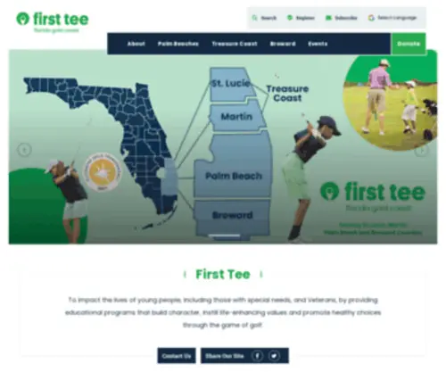 Firstteefloridagoldcoast.org(The First Tee) Screenshot