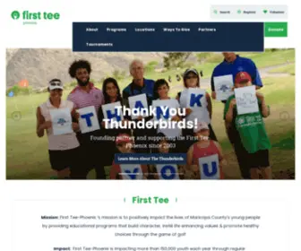 Firstteephoenix.org(The First Tee) Screenshot