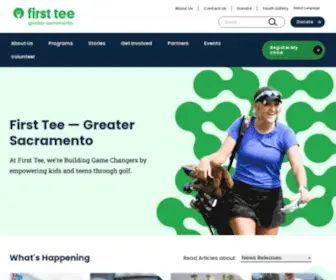 Firstteesacramento.org(The First Tee of Greater Sacramento mission) Screenshot