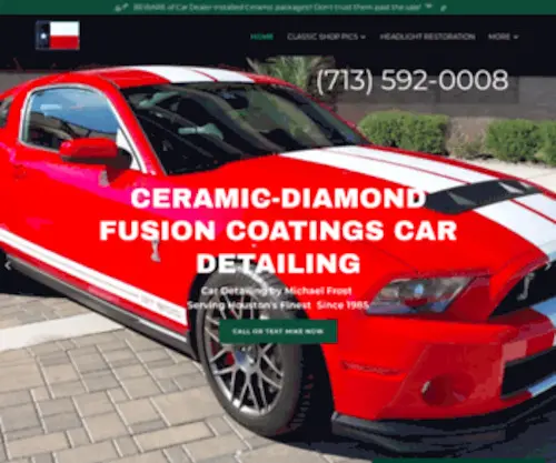 Firsttexanmotorcars.com(Master Detailer Michael Frost has been serving Houston's Finest Since 1985) Screenshot