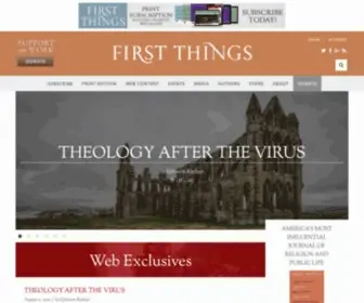 Firstthings.com(First Things) Screenshot