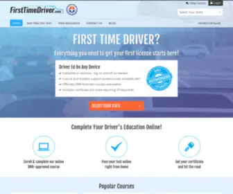 Firsttimedriver.com(Drivers Ed Online) Screenshot