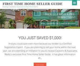 Firsttimehomesellerguide.com(Making a Seamless Transition to Your Next Home) Screenshot