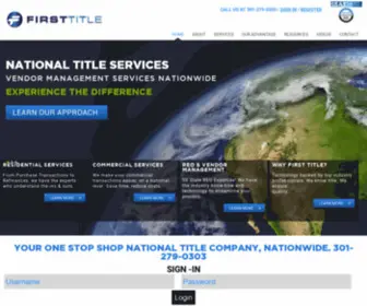 Firsttitle-Maryland.com(Managed Hosting provided by Edgewebhosting) Screenshot