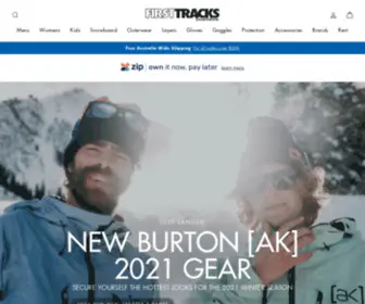 Firsttracks.com.au(First Tracks Boardstore) Screenshot