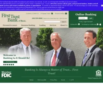 Firsttrustbankil.com(First Trust Bank of Illinois) Screenshot