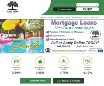 Firsttrustcu.com(First Trust Credit Union) Screenshot