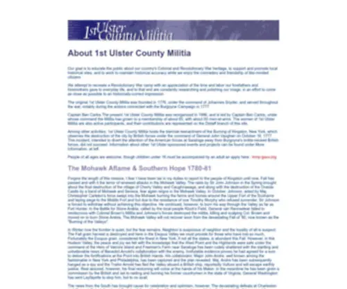 Firstulster.org(County Militia) Screenshot