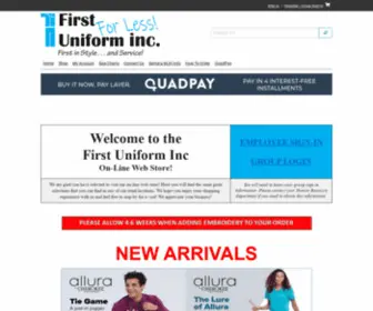 Firstuniformforless.com(First Uniform For Less) Screenshot