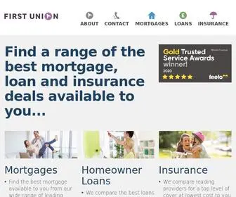 Firstunion.co.uk(Mortgages, Loans and Insurance) Screenshot