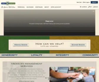 Firstunited.net(First United Bank has over 100 years of experience in banking. Our focus) Screenshot