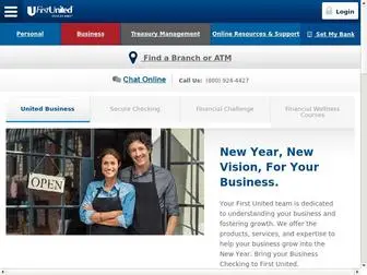 Firstunitedbank.com(First United Bank) Screenshot