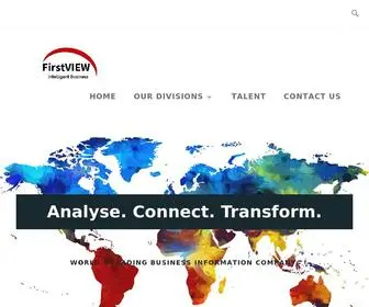 Firstviewgroup.com(Analyse. Connect. Transform. WORLD'S LEADING BUSINESS INFORMATION COMPANY) Screenshot