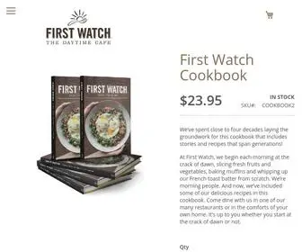 Firstwatchshop.com(First Watch Cookbook) Screenshot