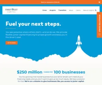 Firstwestcapital.ca(Business Loans Canada) Screenshot