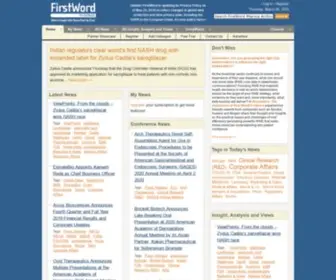 Firstwordpharma.com(FirstWord Pharma) Screenshot