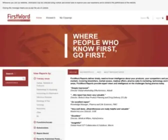 Firstwordreports.com(FirstWord Reports Platform) Screenshot