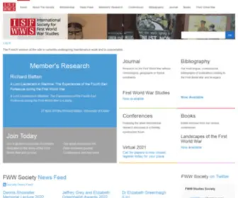FirstWorldwarstudies.org(International Society for First World War Studies) Screenshot