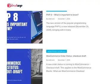 Firstwp.com(WordPress Tips) Screenshot