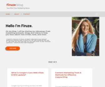 Firuze.blog(Firuze's Bite Size Marketing News) Screenshot