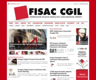 Fisac-Cgil.it(Federazione Italiana Assicurazione Credito) Screenshot