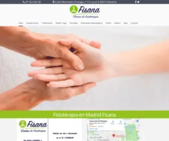 Fisanamadrid.es(Fisioterapia en Madrid Fisana) Screenshot