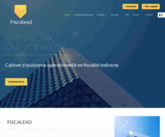 Fiscalead.com(FISCALEAD est un cabinet d'assistance opérationnelle en fiscalité indirecte) Screenshot