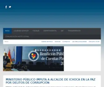 Fiscalia.gob.bo(Fiscalía General del Estado Nuestra Tarea) Screenshot