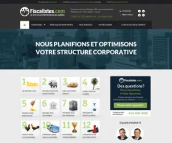 Fiscalistes.com(Avocat fiscaliste Montreal) Screenshot