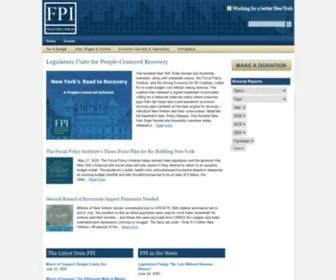 Fiscalpolicy.org(Fiscal Policy Institute (FPI) Nonprofit Research & Education Organization) Screenshot