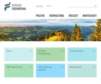 Fischenthal.ch(Gemeinde Fischenthal) Screenshot