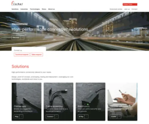 Fischerconnectors.co.uk(Fischer Connectors) Screenshot