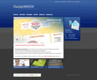 Fischermedia.net(Webdesign Domain Hosting Mail Werbung Druck Grafik Design SEO Sozial Media Onlineshop) Screenshot