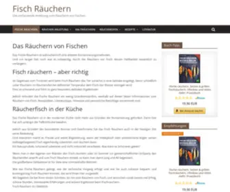 Fischraeuchern.com(Fisch Räuchern ist beliebt und bewährt. Wie Sie Fische Räuchern können) Screenshot