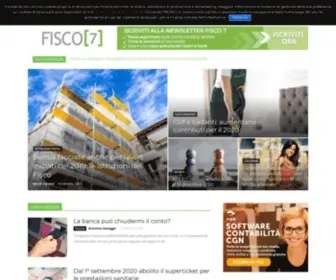 Fisco7.it(Il tuo blog fiscale con notizie approfondite e semplici da consultare) Screenshot
