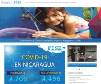 Fise.gob.ni(Bienvenido a Fondo de Inversión Social de Emergencia (FISE)) Screenshot