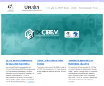 Fisem.org(Federación Iberoamericana de Sociedades de Educación Matemática) Screenshot