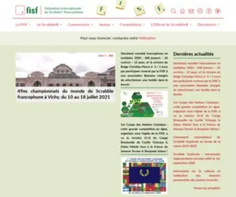 Fisf.net(La Fédération Internationale de Scrabble® Francophone (FISF)) Screenshot