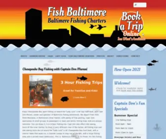 Fishbaltimore.com(Baltimore Fishing Charters) Screenshot